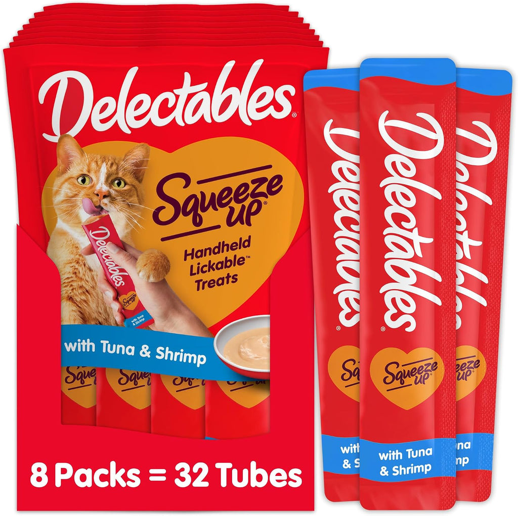 Delectables Squeeze Up Tuna and Shrimp front view packaging