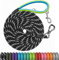 NTR 30 Feet dog training leash front view black climbing rope lead