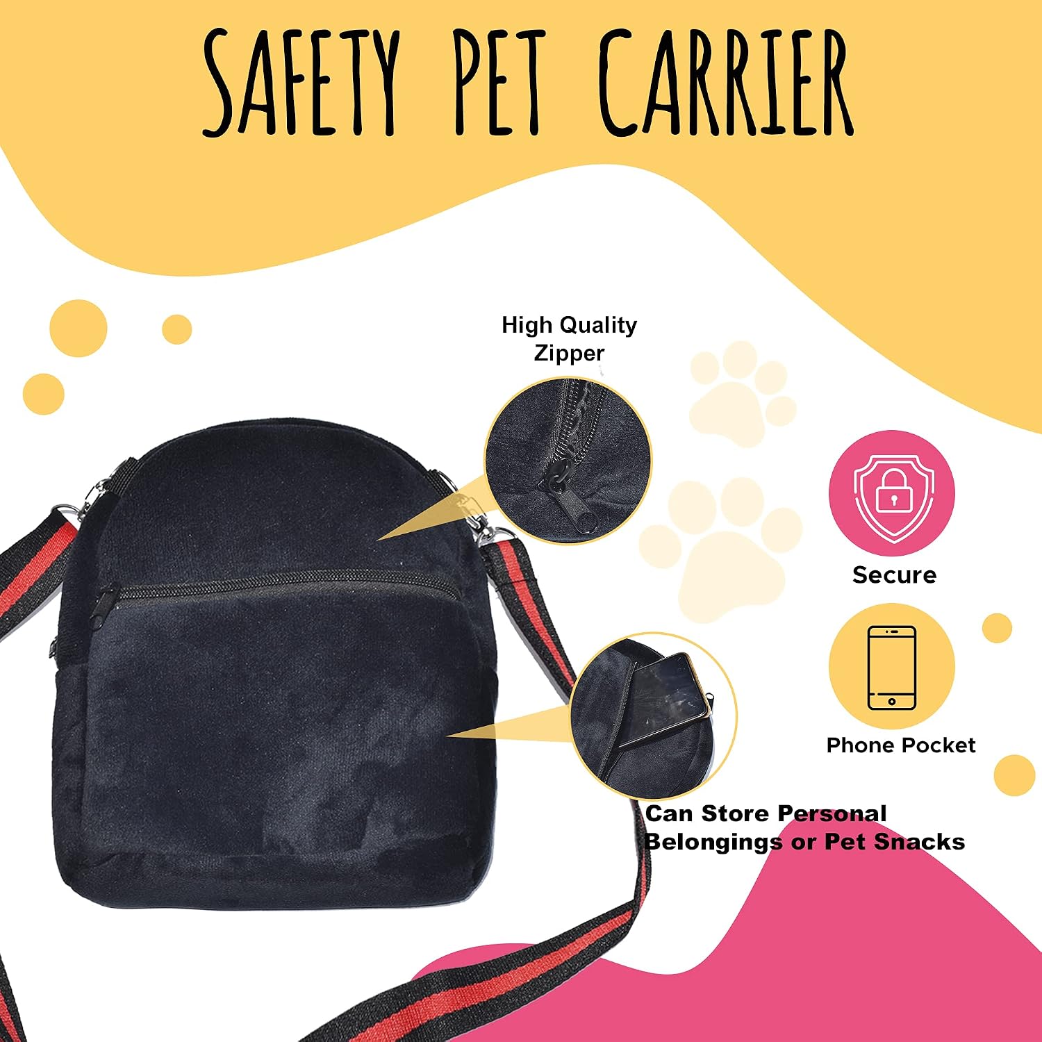 Jerliflyer hedgehog travel bag showing adjustable strap