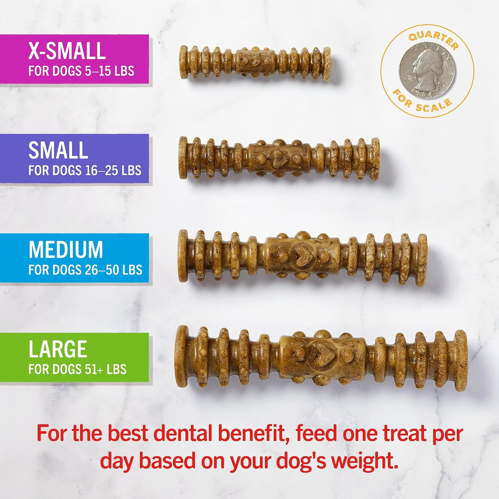 Close up of dental treat texture for teeth cleaning