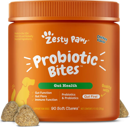 Zesty Paws Probiotic Bites for Cats - Gut Flora & Immune System Support - Cat Supplement with DE111 Bacillus subtilis - Pet Soft Chews with Probiotics & Prebiotics for Digestive Health - 60 Count - Image 9