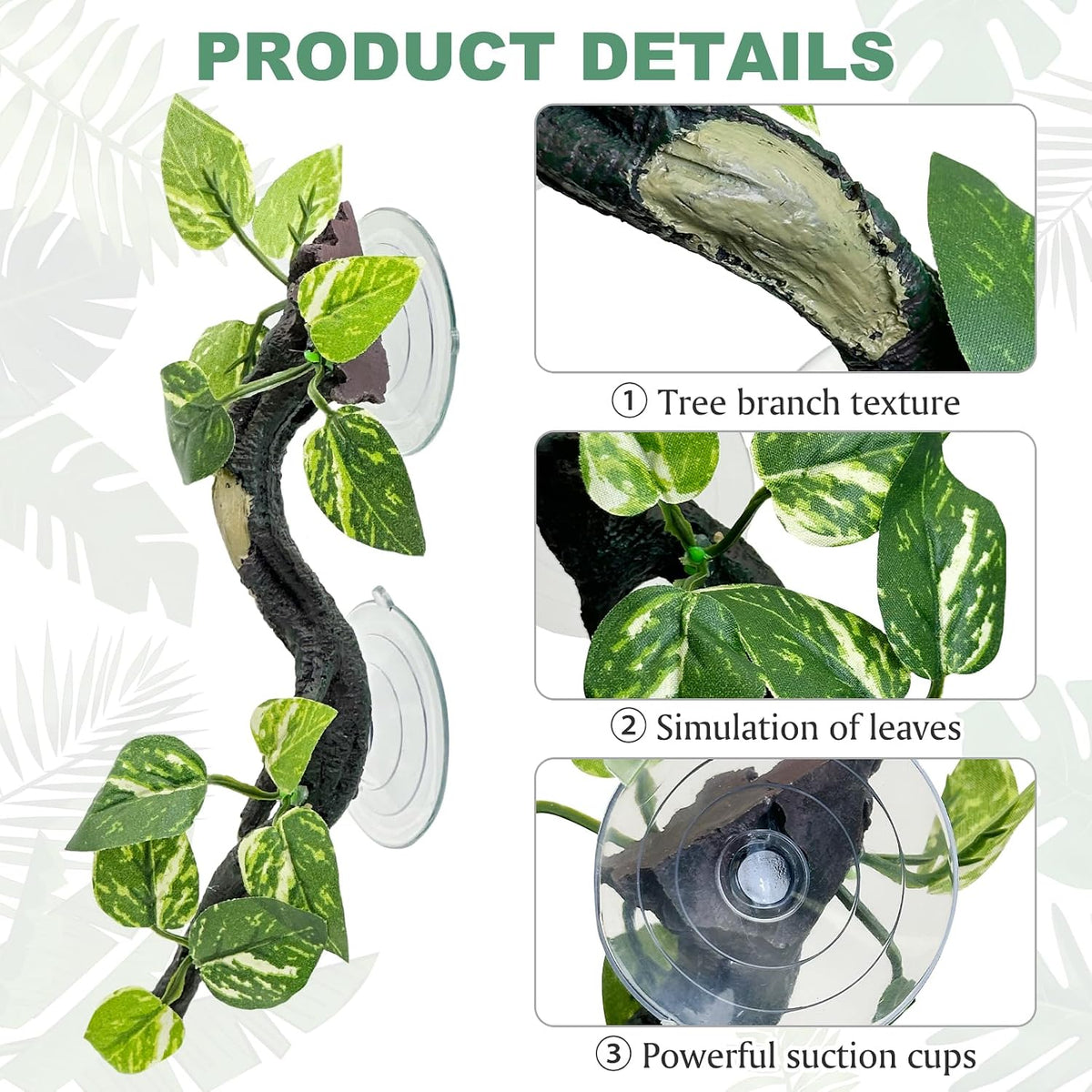 Fhiny terrarium corner branch accessory