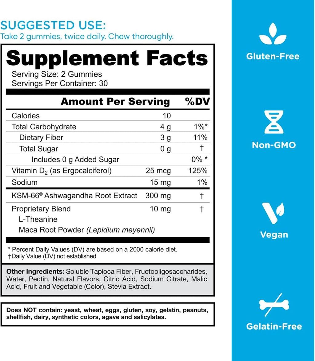 Goli Zero Sugar Ashwagandha gummies dietary and keto-friendly seals