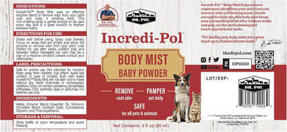 Dr. Pol grooming product range featuring the pet mist