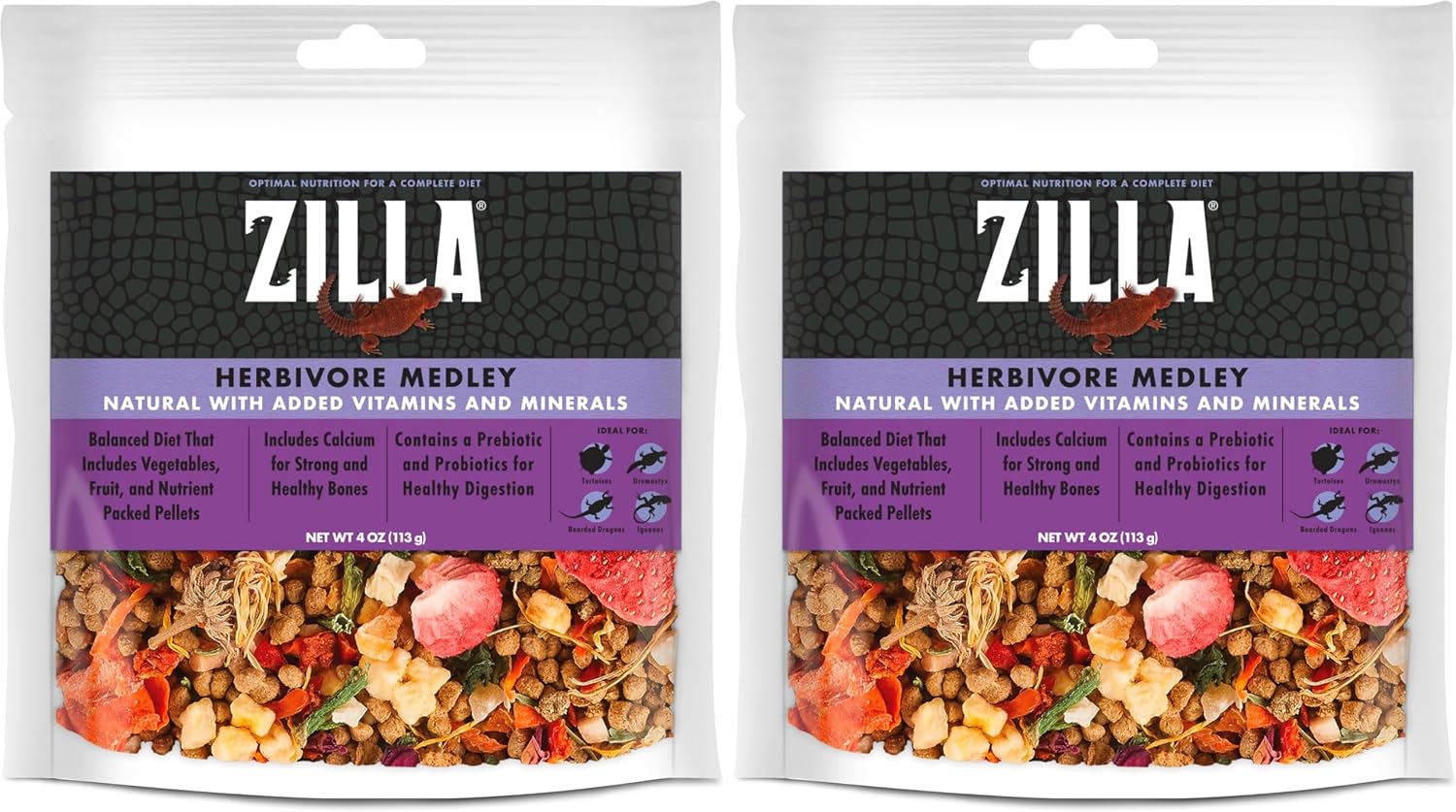 Zilla Pet Reptile Herbivore Food Medley Diet, 4 oz - Image 11