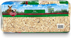 Compressed pine shavings substrate for rabbits and guinea pigs