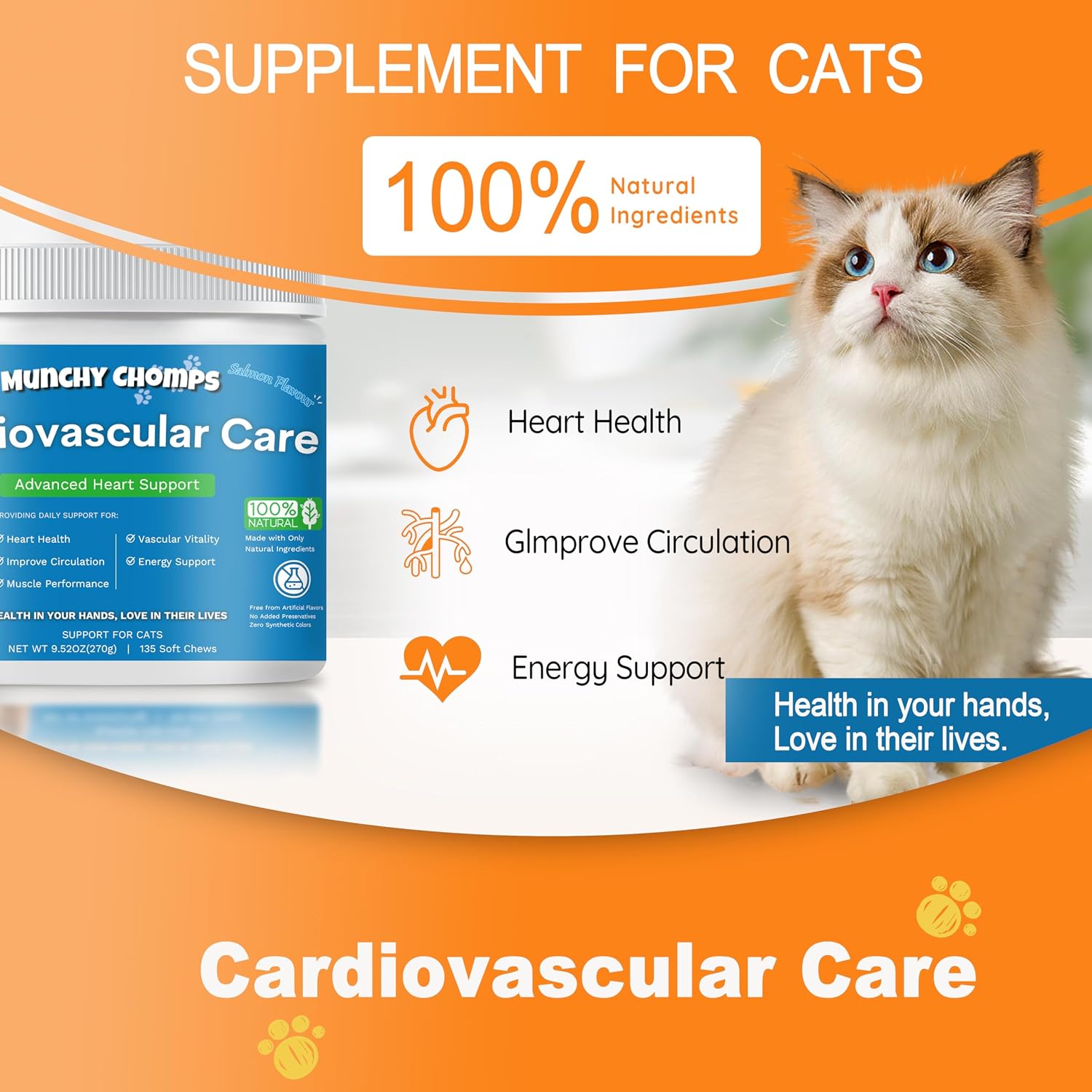 Munchy Chomps heart health supplement soft chews texture