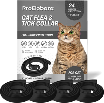 ProElobara flea and tick collar for cats packaging front view