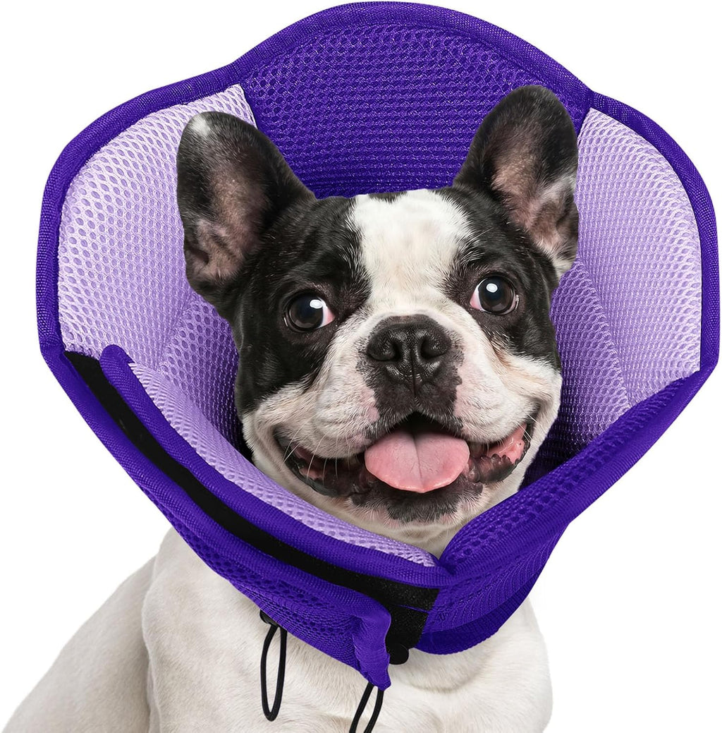 AOFITEE Large Dog Cone - Adjustable Dog Cone to Stop Licking, Foldable Extra Large Cones Dogs for Wound Healing, Pet Elizabethan Cones Collar After Surgery, XL Fabric Pet Neck Collar, Blue X-Large - Image 13