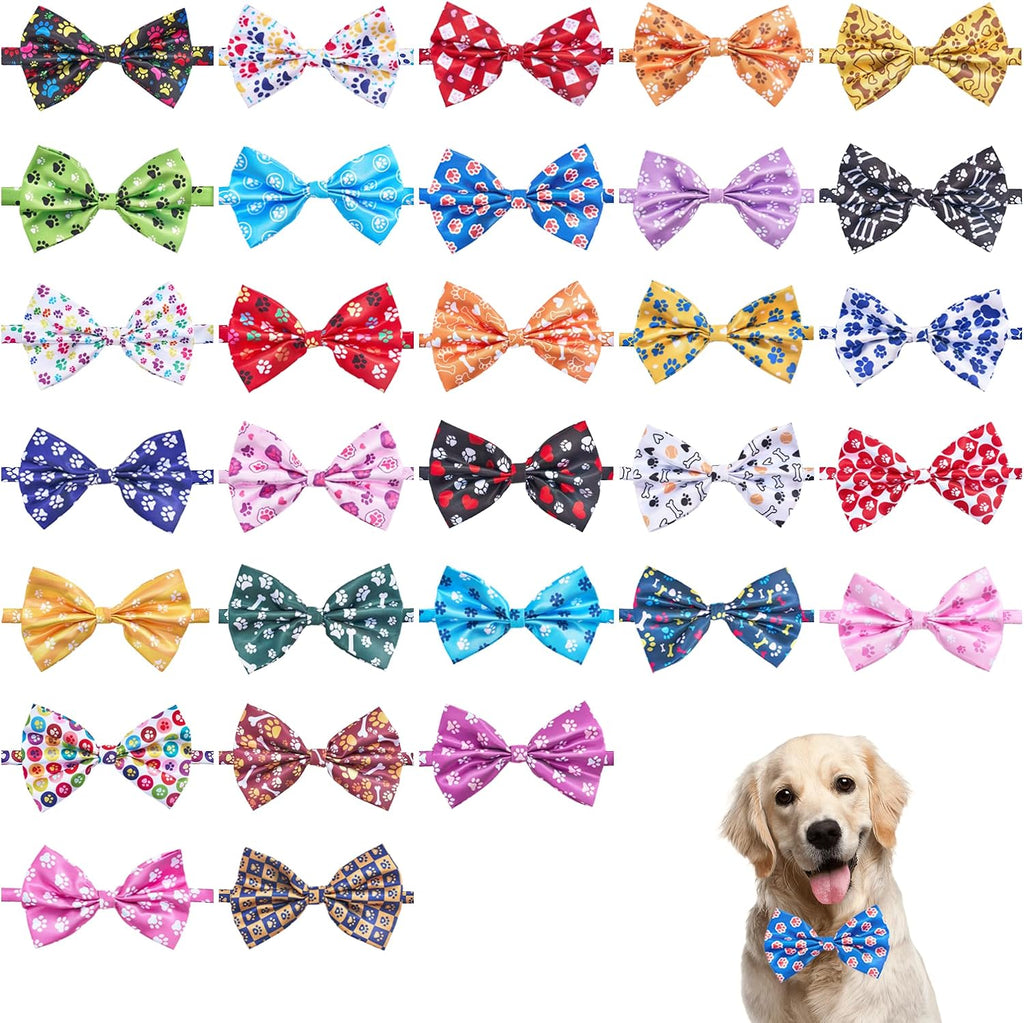 30 PCS 4th of July Dog Bow Ties Bulk for Small Medium Large Dogs Patriotic Dogs Bowties with Adjustable Ties Independence Day Bow Ties Party Grooming L - Image 14