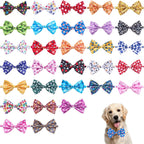 30 PCS 4th of July Dog Bow Ties Bulk for Small Medium Large Dogs Patriotic Dogs Bowties with Adjustable Ties Independence Day Bow Ties Party Grooming L - Image 14