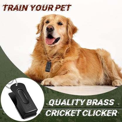 Three pieces premium brass pet signaling device for puppy obedience training