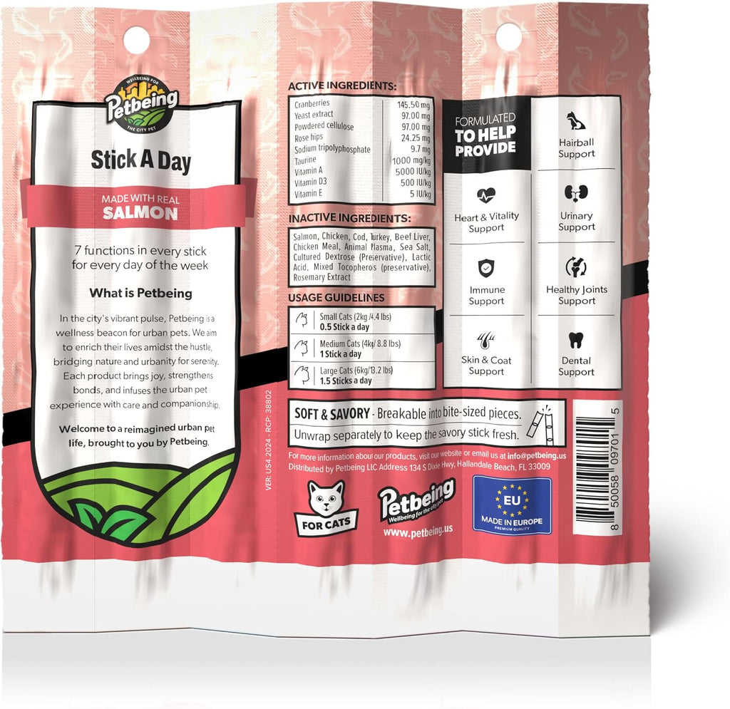 Close up view of healthy grain free cat treats without corn or soy
