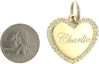 Yippo Accessories personalized gold plated pet identification tag inside gift box