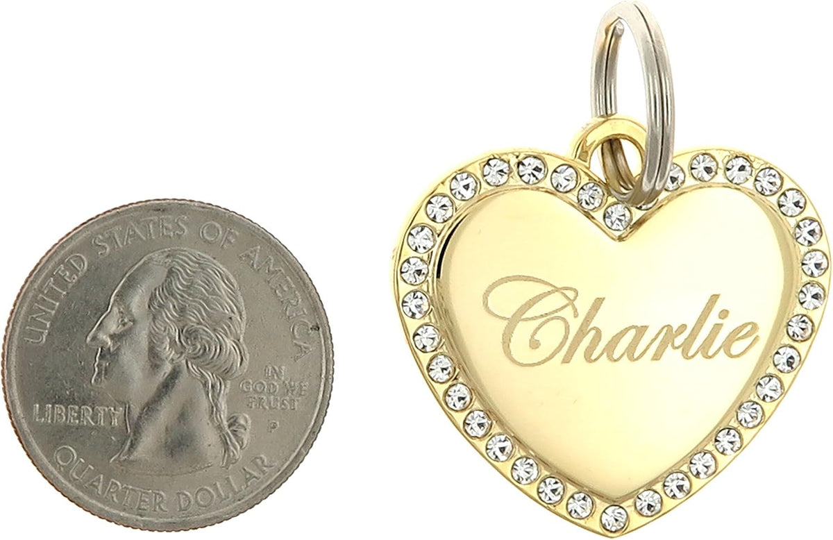 Yippo Accessories personalized gold plated pet identification tag inside gift box
