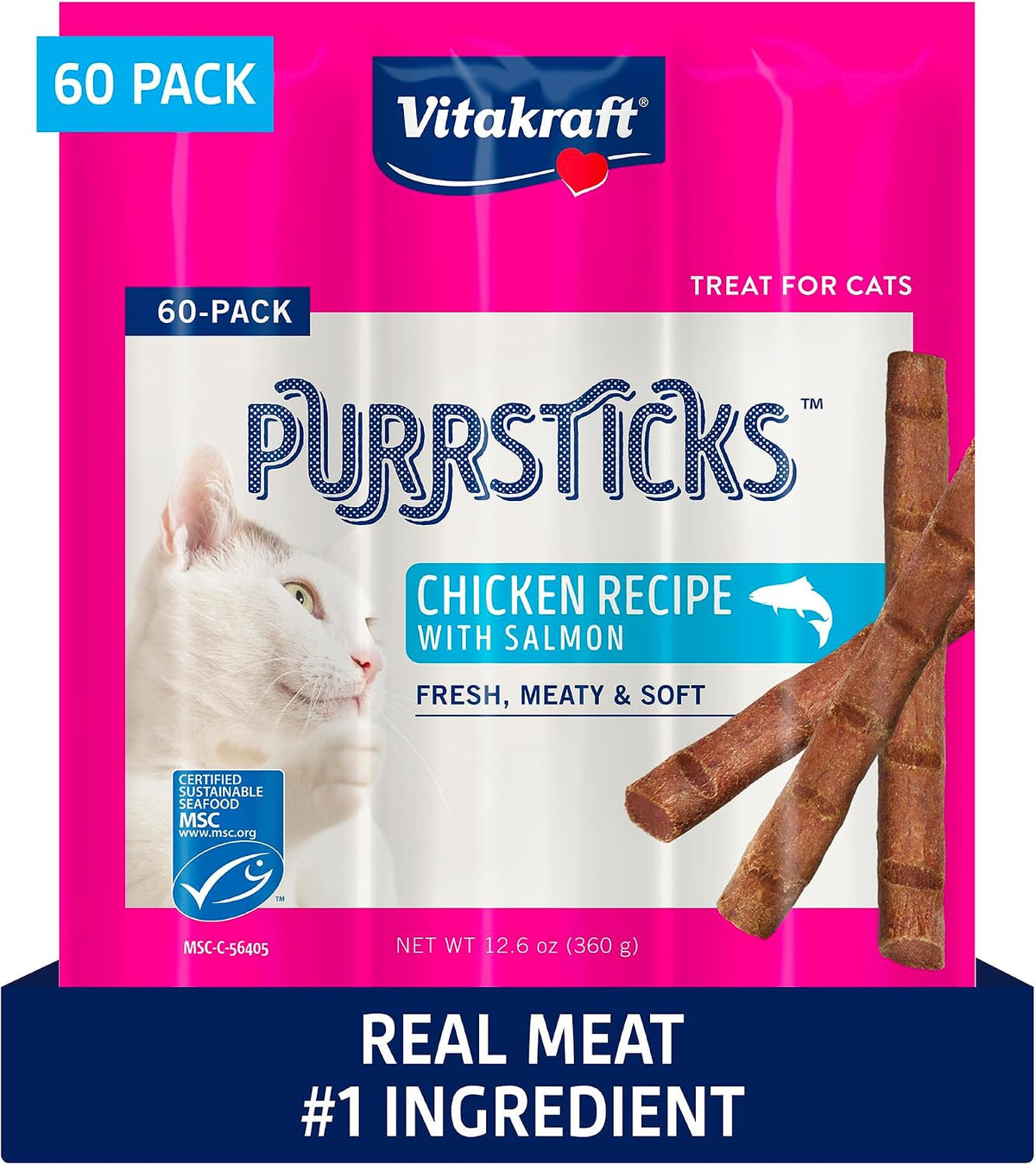 Vitakraft PurrSticks Cat Treat, Chicken Recipe, 6 Count - Image 15