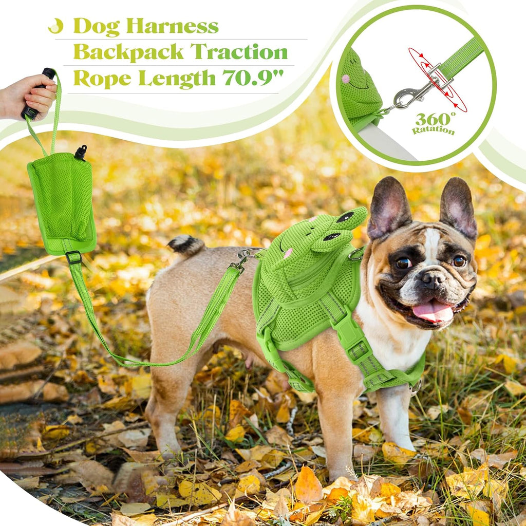 OUOBOB 1.8 meter adjustable matching pet leash with accessory pocket