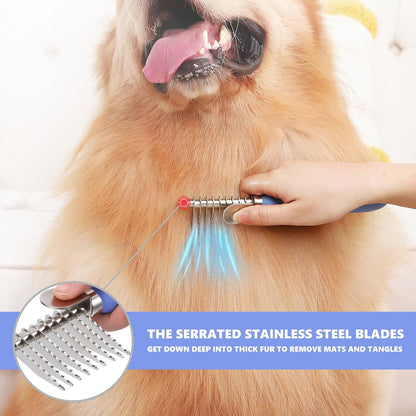 Stainless steel teeth on Myselect dematting tool