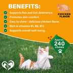 Beloved Pets daily wellness flea defense chewable pills for cats