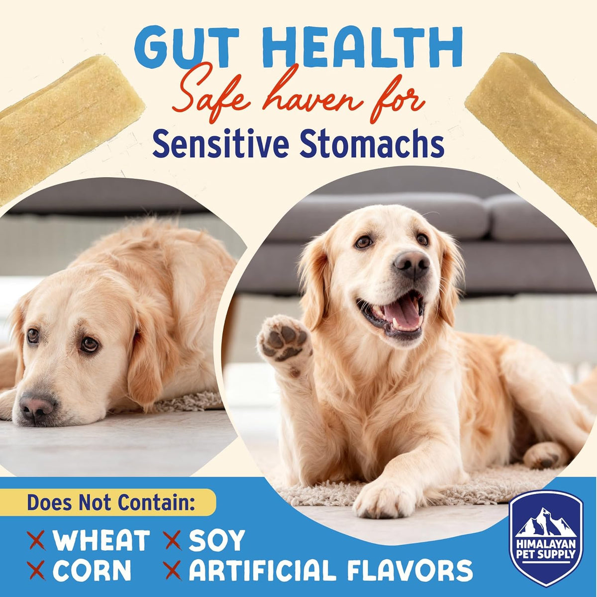 Close up view of the soft density grain free healthy dog treats.