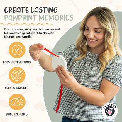 Complete contents of the pet memorial kit including clay bags, ribbons, molds, and stands.