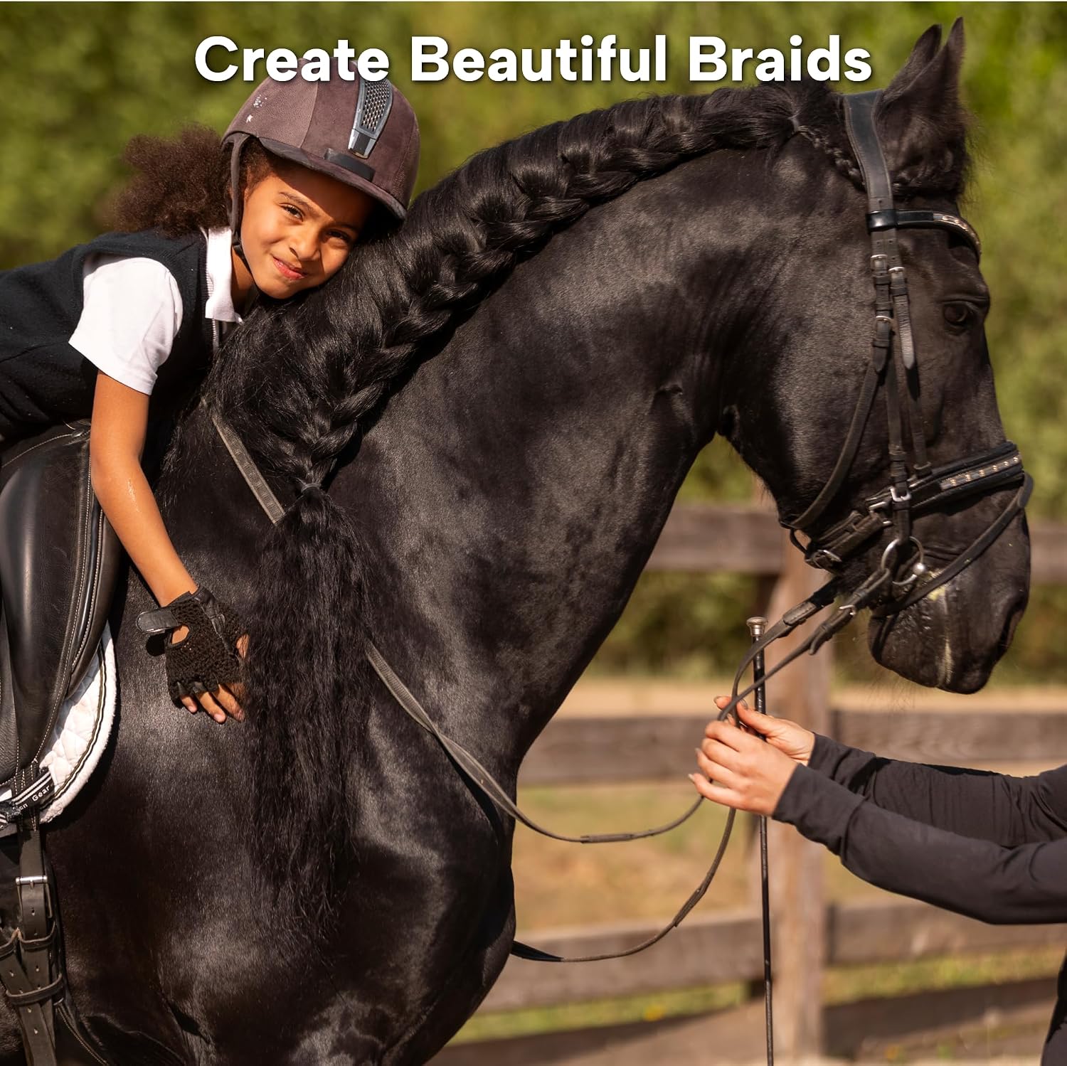 LBH Market Braid Aid tool used for uniform mane sectioning.