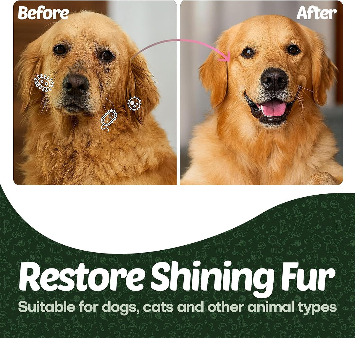 Alcohol free and paraben free skin safe pet wipes close up view