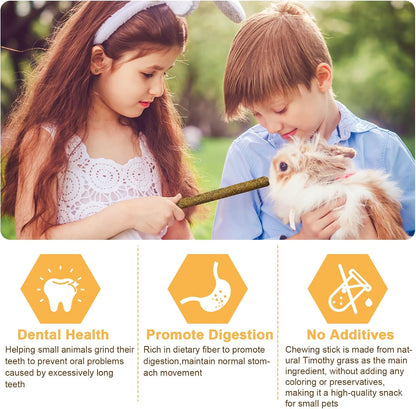VESPRO small animal dental care sticks close up view of high fiber texture.