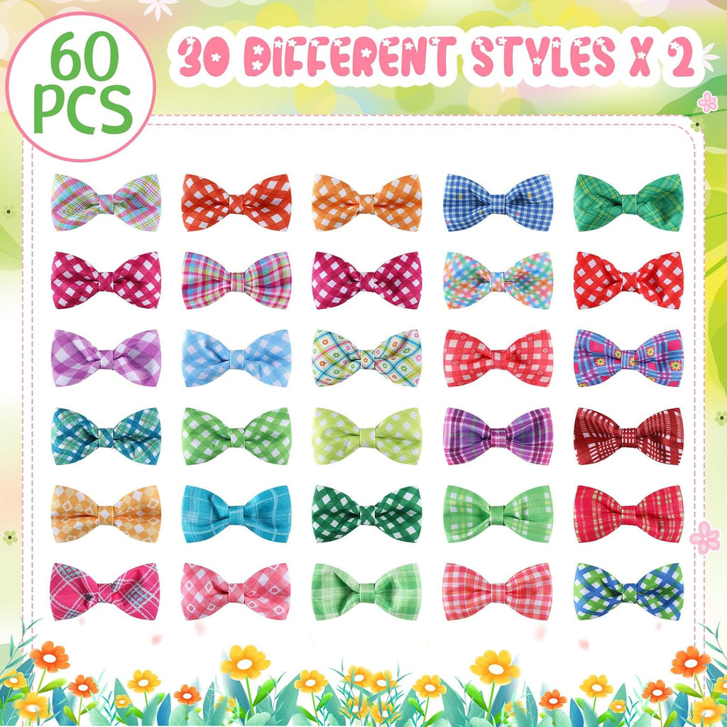 Small dog wearing a vibrant spring themed detachable collar charm accessory