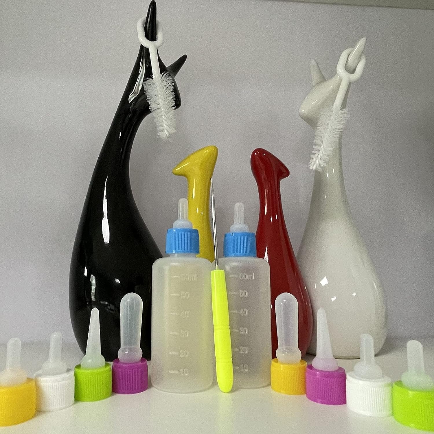 Graduated 60ml milk feeding bottle for small pets