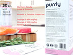 Purrly cat treat ingredient highlights on packaging