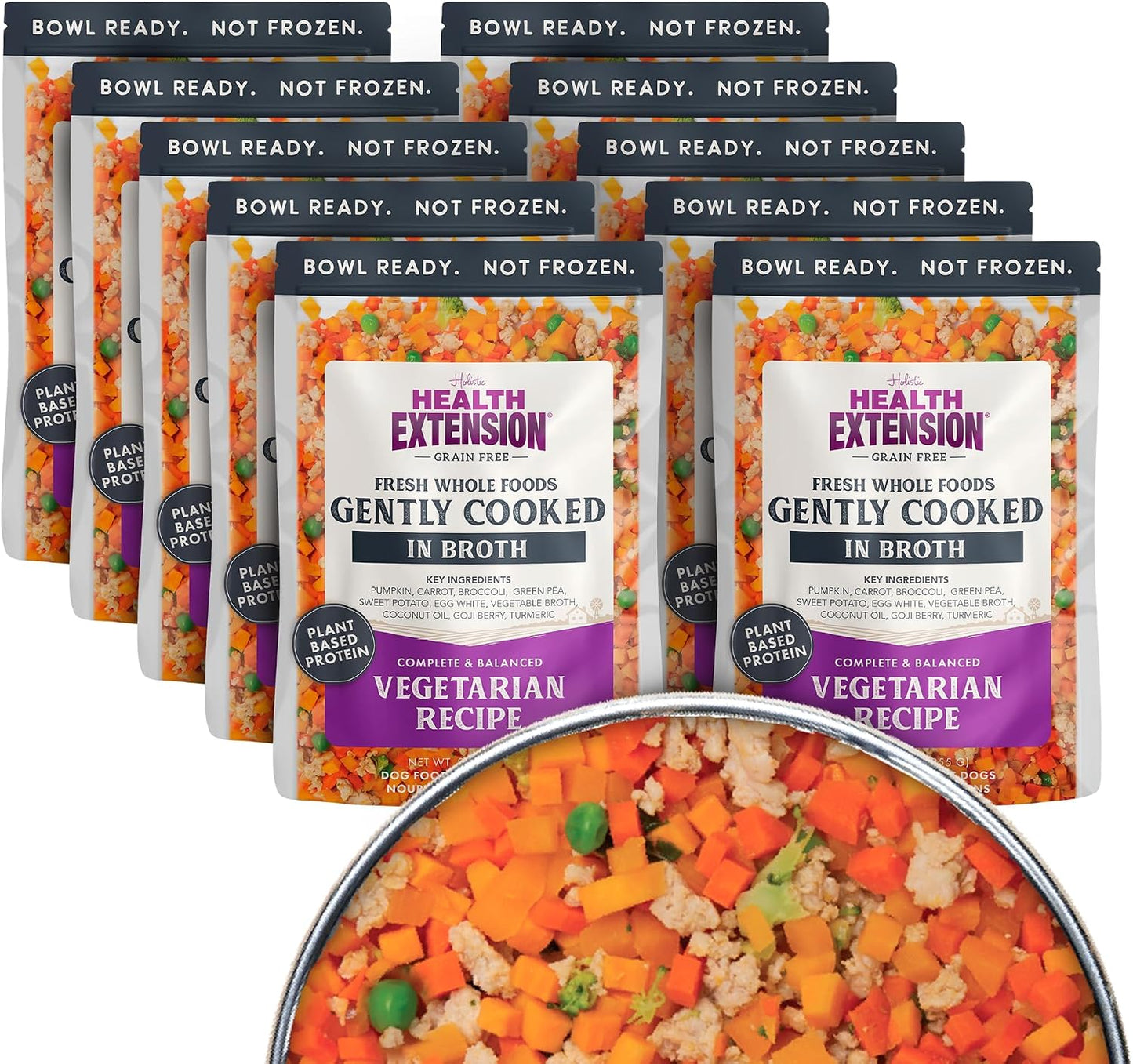 Health Extension dog food shelf-stable packaging details