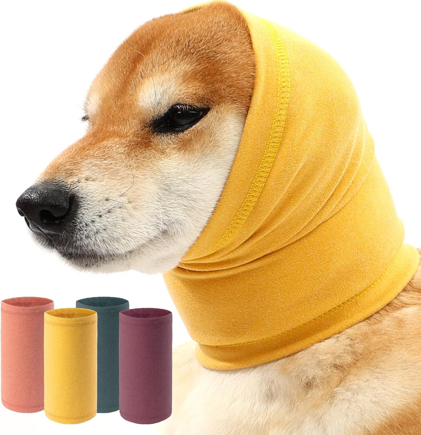Dog Calming Hoodie, Hematoma Ear Wrap, Quiet Head Cover Sleeves Ear Covers for Bath, Thunderstorms - Image 9