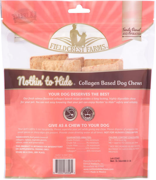 Fieldcrest Farms collagen based rawhide alternative dog chews close up texture