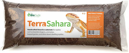 The Bio Dude Terra Sahara Bioactive Reptile Substrate 6 Quarts front bag view