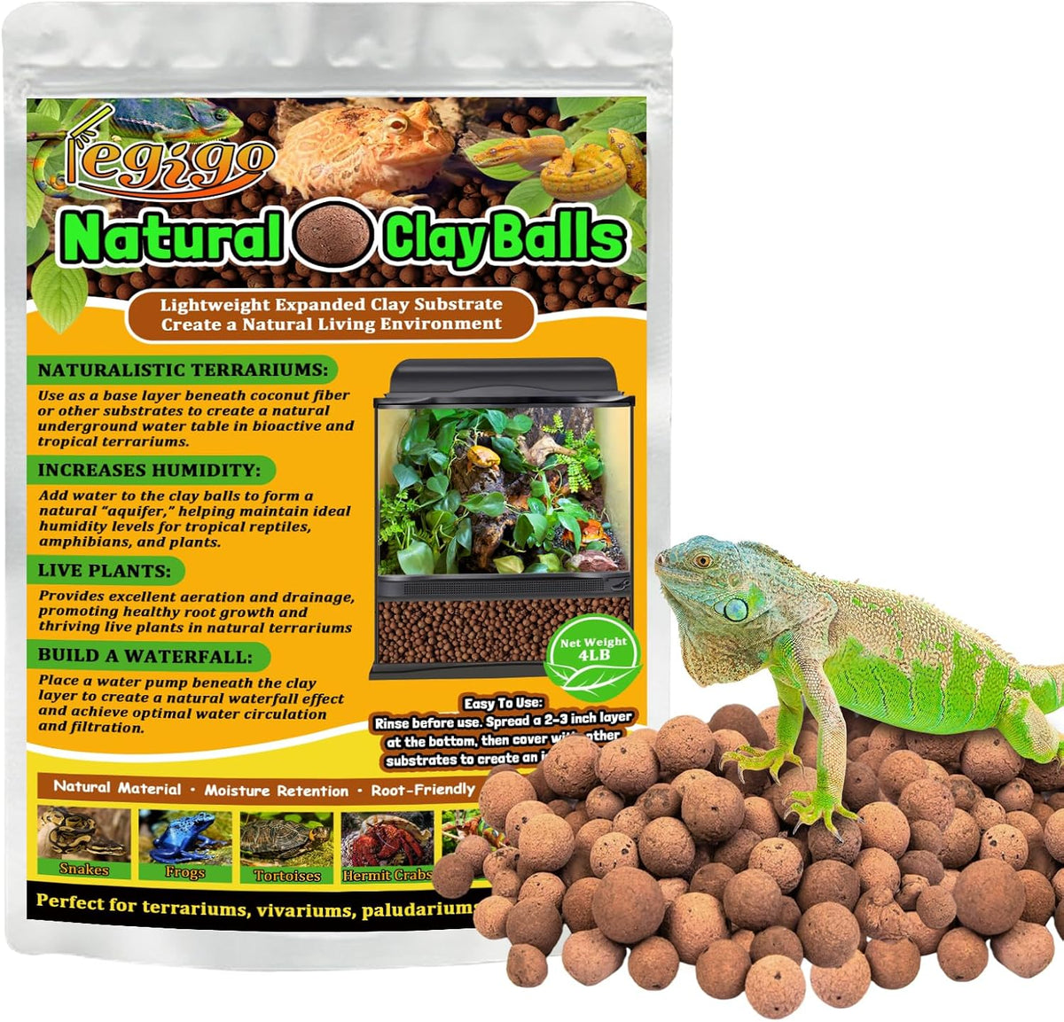 Legigo clean pH neutral terrarium substrate granules