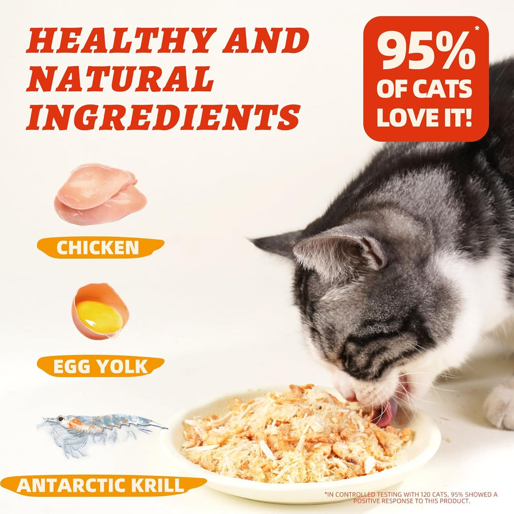 Premium imported Wellix pet topper jar showing three ingredient formula details