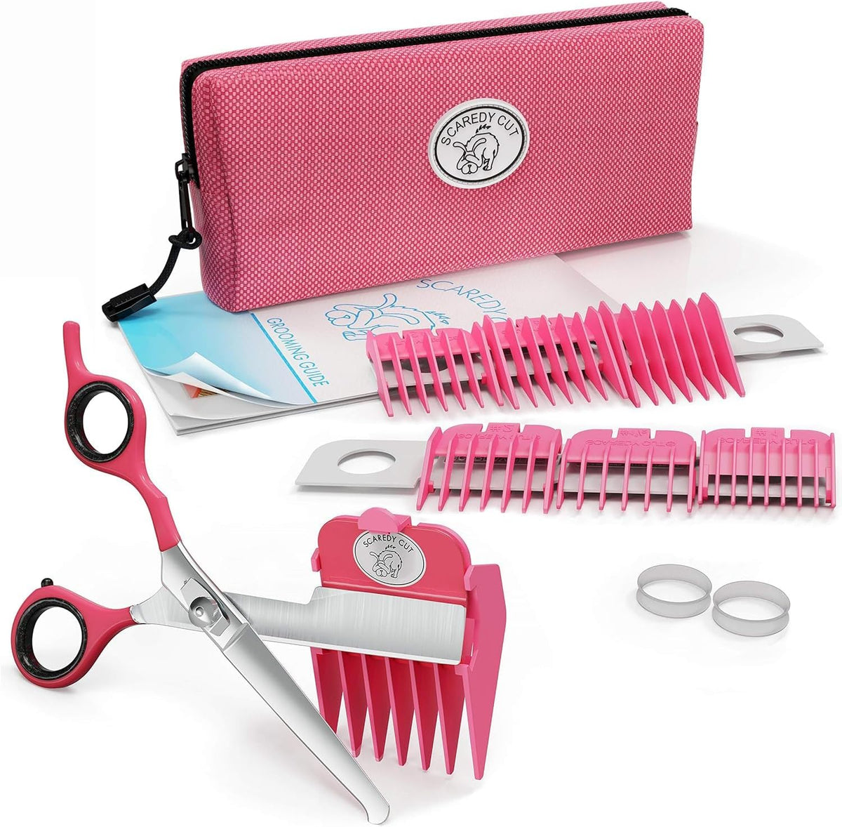 SCAREDY CUT Silent Pet Grooming Kit for Dogs, Cats and All Pet Grooming - A Quiet Alternative to Electric Clippers for Sensitive Pets (Right-Handed Blue) - Image 11