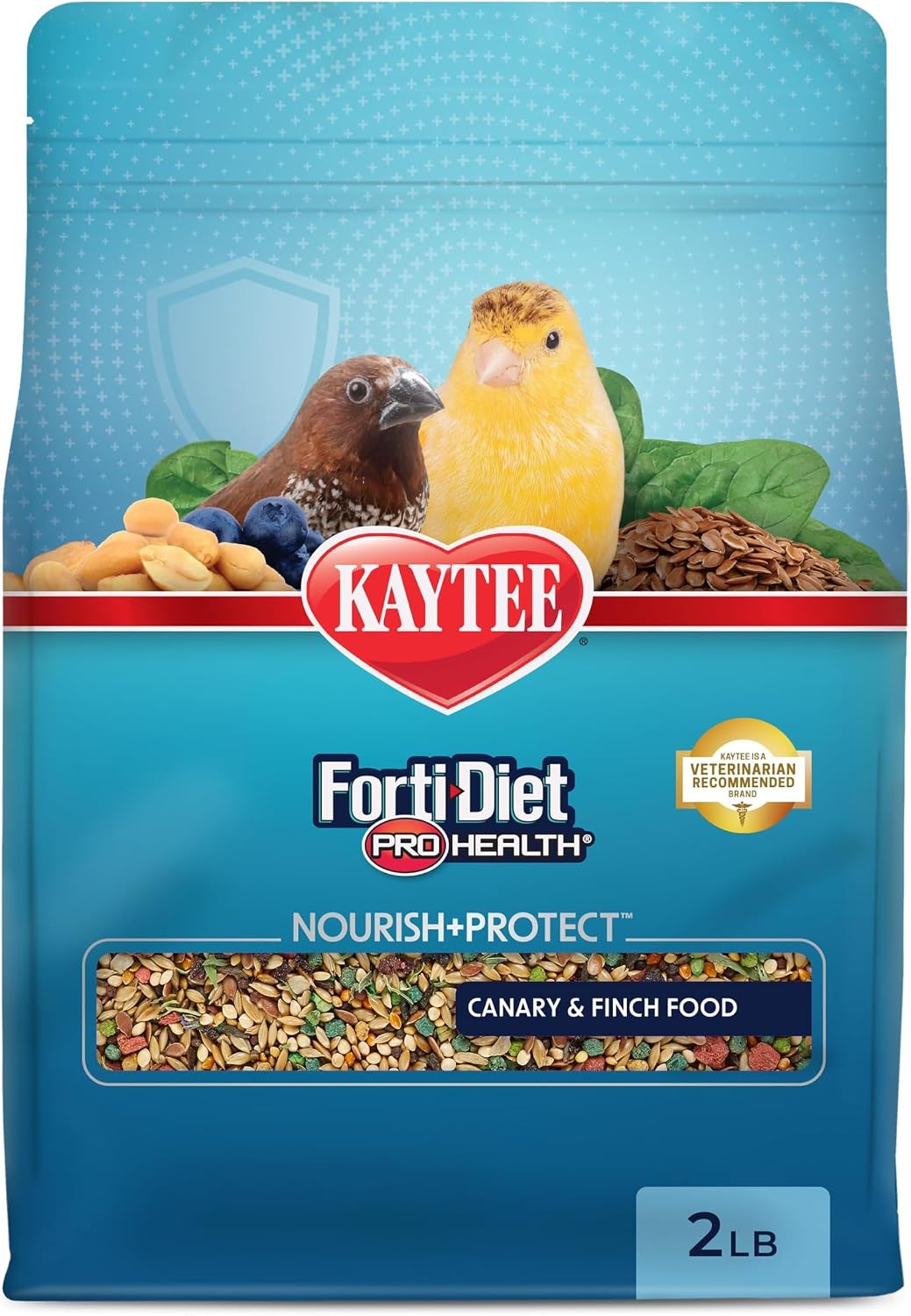 Kaytee Forti-Diet Pro Health Nourish+Protect Canary & Finch Food, 2 Lb - Image 14