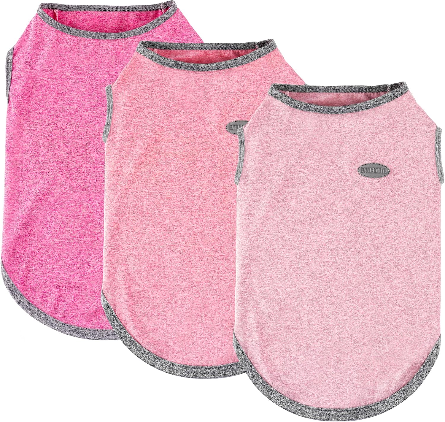 3 Pack Lightweight Sun Protection Dog Shirt Breathable Sleeveless Dog T Shirts Extra Soft Top Tank Dog Clothes for Outdoor Activities (Navy Blue + Light Blue + Sky Blue, Medium) - Image 10