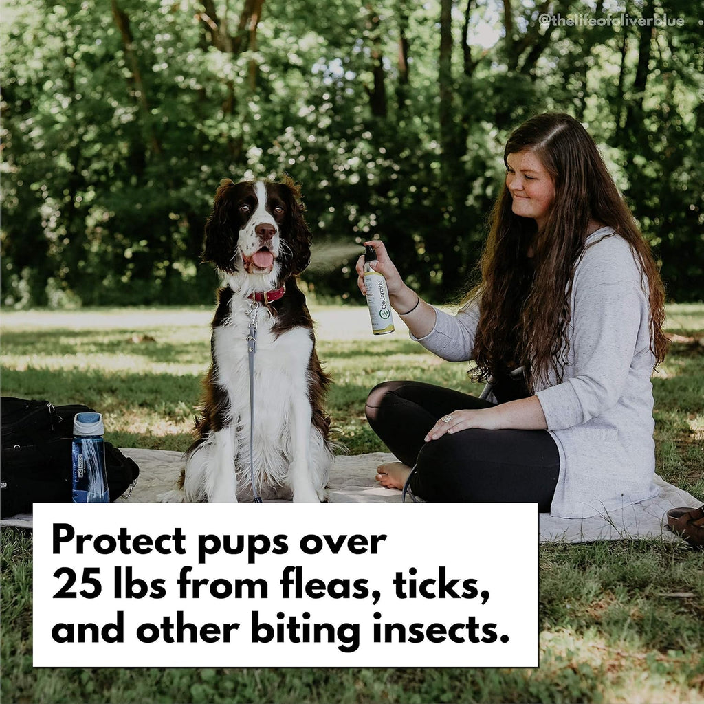 Tickshield cedar oil spray bottle for pet and home protection