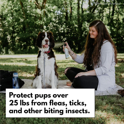 Tickshield cedar oil spray bottle for pet and home protection