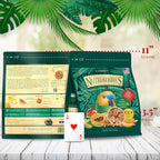 Side profile of tropical fruit nutri-berries pet bird food