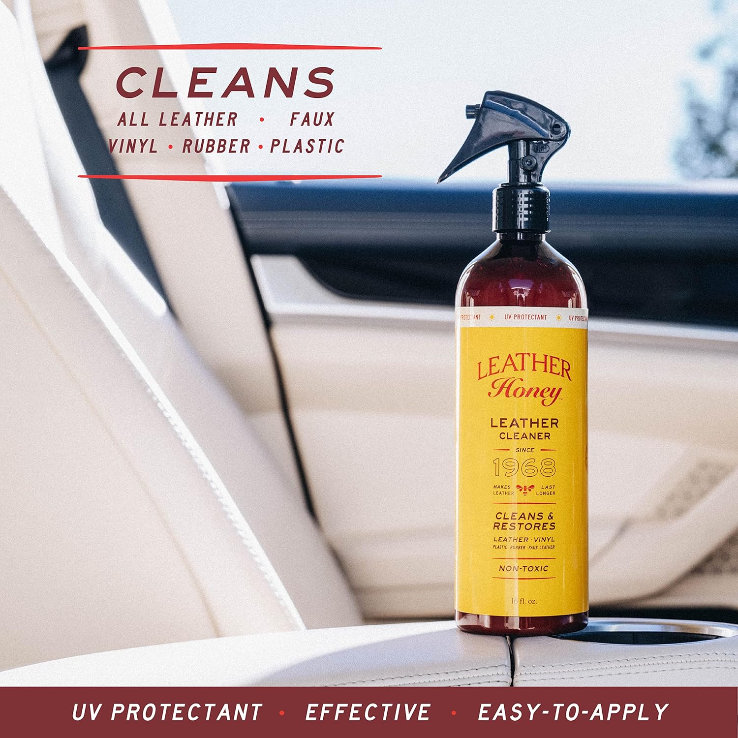 Leather Honey imported premium leather restoration kit packaging details