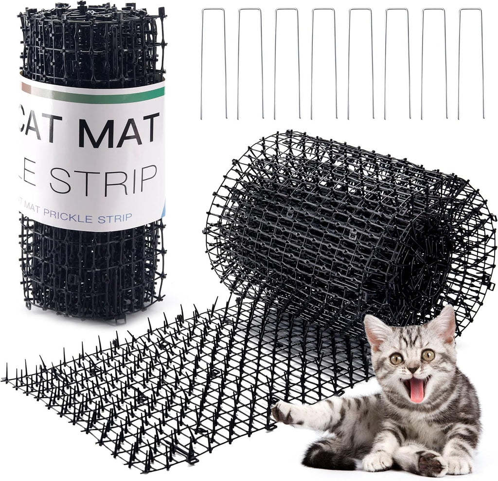 Hmyomina 16.4 feet cat scat mat with spikes front view