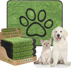Qeils Reusable Dog Pee Pads, 2 Pack Super Absorbent & Leakproof Washable Puppy Pads with Soft Green Top Layer, for Potty Training, Crates, Couch, Car Seats & Pet Beds, 18"x24" - Image 13