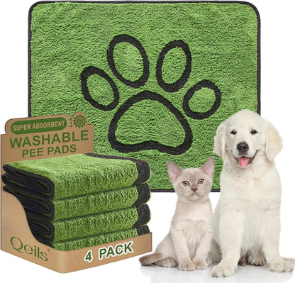 Qeils Reusable Dog Pee Pads, 2 Pack Super Absorbent & Leakproof Washable Puppy Pads with Soft Green Top Layer, for Potty Training, Crates, Couch, Car Seats & Pet Beds, 18"x24" - Image 13