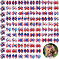 Mruq Pet Independence Day dog bows front view