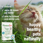 HomeoPet Feline Hairball remedy side profile view