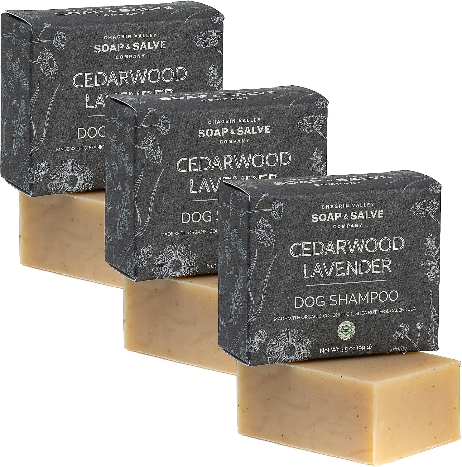 Small-batch handmade dog shampoo bar for sensitive skin